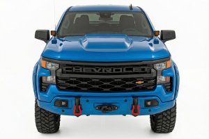 Chevrolet Silverado 1500 Bumper - Front - Rough Country - FXS - North Sky Blue - '23-'26